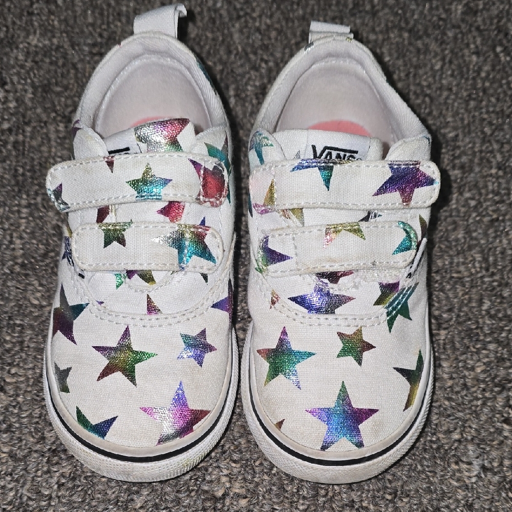 Vans White Starry Sneakers Casual Low-Top